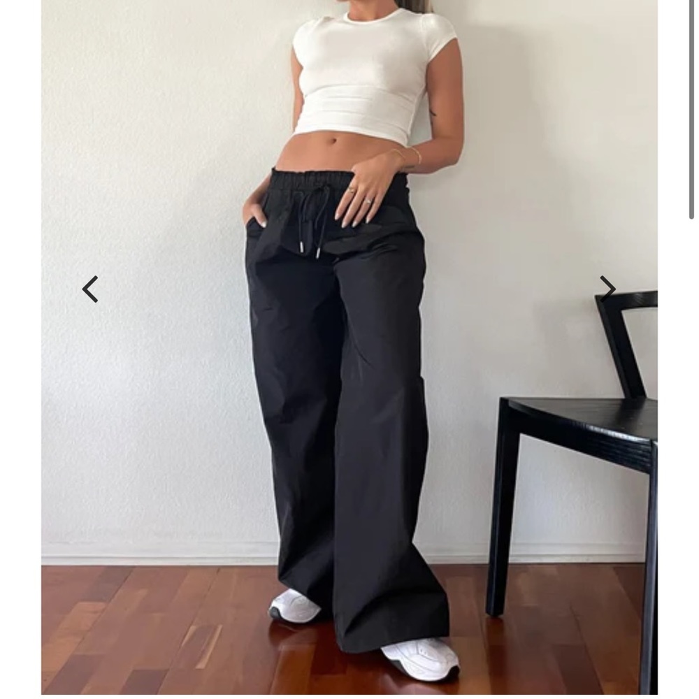 NWT! LunaB: Black Parachute Throwback Pants